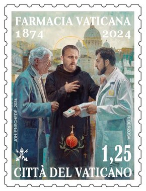 Johannes von Gott ziert die Sondermarke (Poste Vaticane/Vatikanpost )