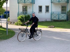 Eine Spritztour mit dem Radl in Straubing (Barmherzige Brüder Behindertenhilfe Region Niederbayern/Barbara Eisvogel)
