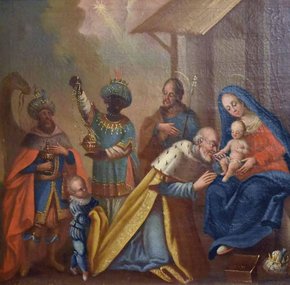 Anbetung der Könige, unbekannter Künstler, um 1800, Ordensverwaltung München (© Barmherzige Brüder/Kirsten Oberhoff )